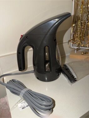 Handheld Fabric Steamer in Dark Gray - Portable Garment Steamer
